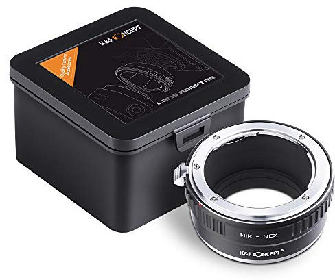 K&F Concept AI-NEX II Kupfer-Bajonett Objektivadapter,Sony NEX Adapter,Nikon Adapter,Objektiv Adapterring für Nikon AI Objektiv auf Sony NEX Kamera Sony Alpha NEX-7 NEX-6 NEX-5N NEX-5 NEX-C3 NEX-3