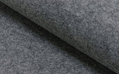 Fabrics-City GRAUMELANGE BASTELFILZ FILZ STOFF ~5MM~ FILZSTOFF STOFFE, 4243