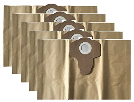 Vacuum Cleaner Bags Set of 5/Dirt Collection Sack/Vacuum Bags To Fit Royal Wet-Dry Vacuum Cleaner 20 Litre