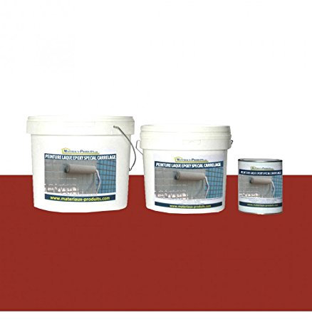 Peinture Laque Epoxy Spécial Carrelage 1 Kg Rouge brique - MATPRO