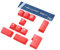 Ducky PBT Double-Shot Keycap Set, rot, 11 Tasten