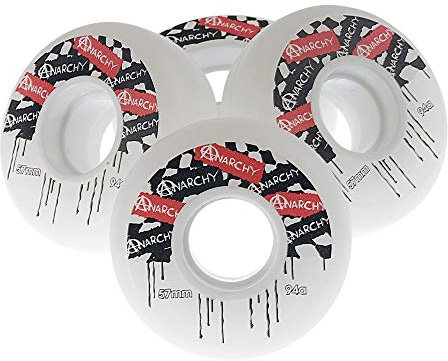 Anarchy ANC100 Wheels, Unisex Adult, White, 57