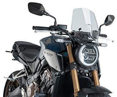 Puig Windschutzscheibe Naked New Generation Sport 9748W für Honda CB650R Neo Sports Café 19', Honda CB1000R Neo Sports Café 18'-19'
