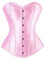 Corset Disfraz Mujer Bustier corsé para Vestir Sexy gotico Lingerie Elegante erotico Grande Taille Rosa S