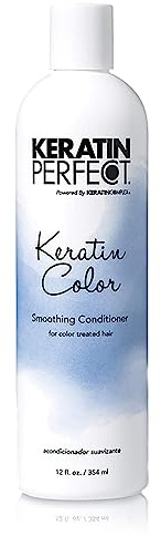 Keratin Perfect Color Smoothing Conditioner - Salon Level Color Safe Hair Treatment for Women - Ideal Conditioning Formula for Frizzy and Dull Mane - Keratin Treatment Not Necessary - 354 ml