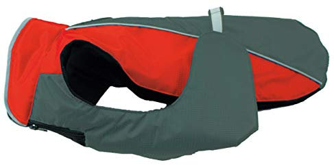 JEGGO Hundemantel Hundejacke Herbst Winter wasserdicht - Winddicht - reflektierend - warm gefüttert - robuster Stoff - Wintermantel Hund Rot Schwarz Grün XS - XXL (XXL, Rot)