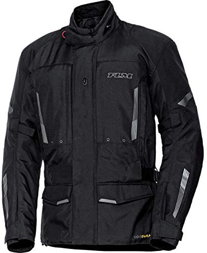 FLM Touren Textiljacke 3.0 - Wasserdicht, Winddicht, Atmungsaktiv - Cordura, Reflektoren, Prote schwarz XL (kurz)