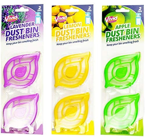 Vivid 6 x Bin Freshener Smelling FRESH Dustbins Swing Pedal Air Fragrance UK FREE P&P