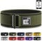 Selbstsichernder Premium Gewichthebergürtel für seriöse funktionelle Fitness, olympischen Hebesport, Hebegürtel für Männer und Frauen, Trainingsgürtel für Kreuzheben, Größe L, Grün