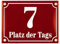 Placas de Dirección – Ceramica Numeros Casa Exterior Personalizada – 20x15 cm - Rojo