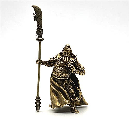 LISAQ Chinesische Feng Shui Guan Gong Statue Gott des Krieges Antike Skulptur Heimtextilien