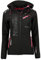 Geographical Norway - Queen Bell donna, giacca/blouson softshell invernale da donna, piumino in pile con cappuccio da donna, abbigliamento impermeabile, cappotto con maniche lunghe, Nero, XL
