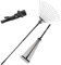 Pelle & Sol Garden Rake - 38-63 Inch Adjustable Lawn Rake for Gardening, Grass w/ 25 Tines for Yard Clean Up - Garden Rakes for Leaves, Lawn Leveller, Yard Clean Up Tool - Black