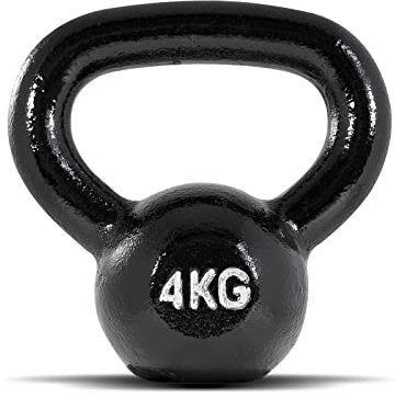 BodyMax Black Cast Iron Kettlebells 4kg