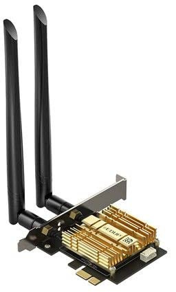 PCI-E WiFi 6E AX210 PCIE und Bluetooth 5.2 Tri-Band up to 5400Mbps 160MHz Ultra Low Latenz OFDMA, MU-MIMO, Sup Wind 11/10