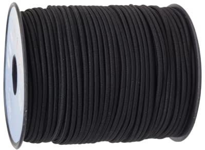 MITSY Reißfeste Rund Gummiband Gummikordel zum Nähen 3 mm 100 m Schwarz | Starkes Rundgummi, Elastisch & Reißfest, Gummibänder, Gummilitze für Handarbeit, Hosengummi, Basteln & DIY