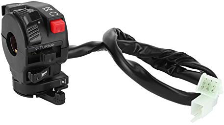 22mm Lenkerschalter, Motorrad Lenker Schalter, 9-Polig 8-Adrig Lenkerschaltersteuerung Lenkerschalterbaugruppe Passend für 200 250 ccm PIT-PRO Trail Dirt Quads Motorräder ATVs