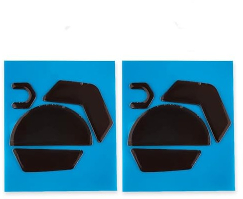 2Sets Mouse Skates Pads Mouse Feet for Logitech G502 X Wired Gaming Mouse (G502 X Black feet)