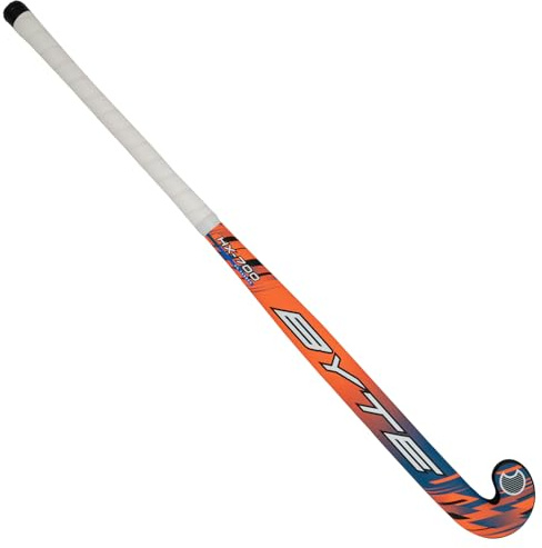 BYTE HX700 OUTDOOR COMPOSITE HOCKEY STICK ORANGE/BLUE (37.5'' LIGHT)