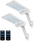 COLBOR Solarlampen für Außen mit Bewegungsmelder, 56LED Wandleuchte Aussen Solar mit Fernbedienung 3 Modi IP65 Wasserdicht 6500K 2200mAh 2Pcs Solarleuchte Weiß, Solarlampen-Außen-Solar-LED-Strahler