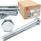 Viti a testa esagonale M10 x 110 DIN 931, 1 kg (circa 14 pz.), filettatura parziale, classe 8.8, viti filettate in acciaio zincato con testa esagonale, viti per macchina a 6 bordi con gambo, bullone