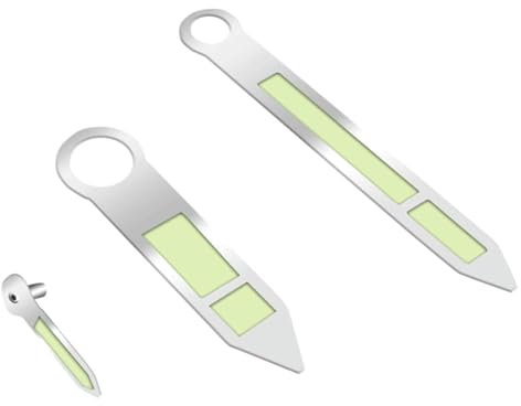 Rieort Uhrzeiger, 3 Stück, leuchtende Uhrzeiger, Zeiger für ETA 6497/6498, Uhrzeiger-Set für St3600/st3620 Uhrwerk, Zeiger