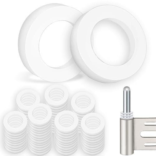 Arandelas de Plastico 10 mm x 15 mm Nylon Arandela Arandelas para Bisagras de Puertas 100 Piezas(1mm 50Pcs & 2mm 50Pcs)
