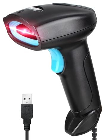JIAN BOLAND U1 Lecteur de codes-barres CCD filaire USB 1D Prend en charge les scanners de codes-barres pour magasin, supermarché, entrepôt
