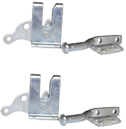 jojofuny 2pcs Fence Gate Latch Gate Locks Auto Locking Latch for Garden Strong Construction