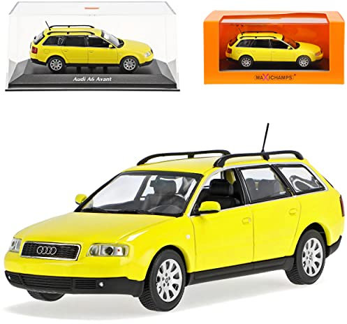 Generisch A*U*D*I A6 C5 Avant Kombi Gelb 1997-2005 1/43 Minichamps Maxichamps Modell Auto