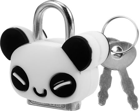 OSALADI Cadenas Panda Mignon Avec Clés Mini Cadenas Animal De Dessin Animé Pour Boîte À À Main À Armoire Coffre Au Trésor Valise Journal Carnet De Notes
