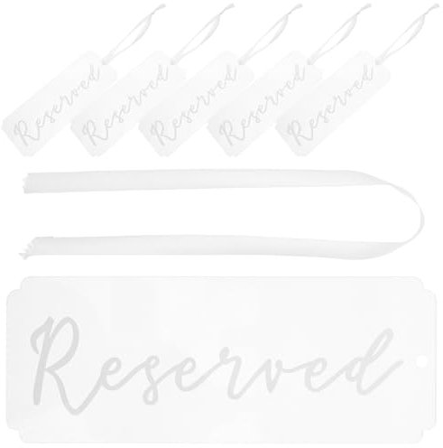 HOLIDYOYO 6stücke Hochzeitsstuhl Reserviert Hängende Platzreservierungsschilder Für Hochzeiten Partys Und Veranstaltungen Installieren Entfernen