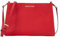 Michael Kors Trisha Sac à bandoulière en cuir grainé Taille M, rouge vif