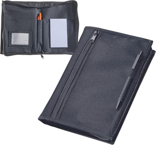 HORREX Porta Libretto Auto, Organizer Portatile per Vano Portaoggetti, Porta Documenti Con Scomparti Multipli per Carte di Circolazione Borse