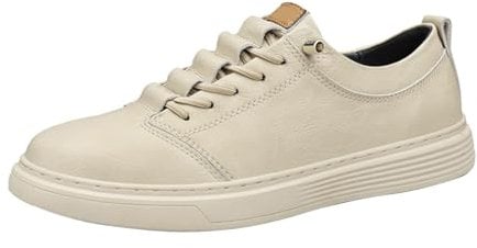 Dinglong Sneakers Uomo Campus 00s Donna Uomo Primavera e Autunno Nuovo Lavoro Cucina Lavoro Versatile Antiscivolo Un piede in Pelle Nero Scarpe Casual Campus 00s Donna, beige, 39 EU