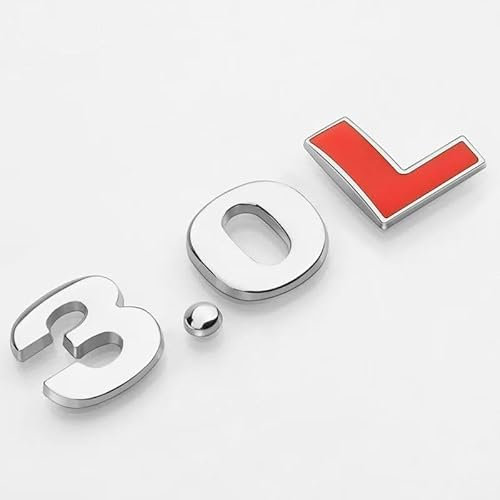 DDHHBH Auto Emblem Abzeichen Aufkleber für FIAT Ducato,3D Logo Metal Dekoration Schriftzug Karosserie Kofferraum Selbstklebend Sport Buchstaben Auto Zubehör,B-3.0L