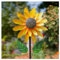 Metall Sonnenblumen Windmühle, Deko Sonnenblume Windmühle Windrad Garten Windmühle für Rasen Garten Hof Dekoration