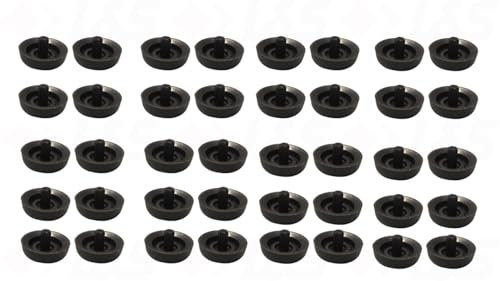 MWH Fusskappe ø 25 mm mit Dorn 4er Set – Schwarz – Für Royal Garden (40)