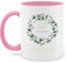 Tasse Tassen 325ml - Zur Hochzeit mit Namen | Liebespaar | Liebe | Verlobung | Heirat | Pärchen | Ehe | Eheleute | Verliebt - 325 ml - Rosa - personalisierte geschenke hochzeitstassen hochzeits cup