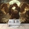 Fantasy Mythischer Engel Tapete Wandbild 3D Fototapete Retro Vliestapete Wandtapete Foto für Modernes Design der Fernseh Hintergrund Wand-Kunst-Deko, 400x280 cm