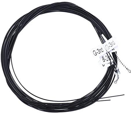 CHOYUE AC136BK-H en Nylon Noir Guitare Classique 6pcs / Set (0,0285 à 0,044) Hard Tension avec Un Fil G-3 Cordes