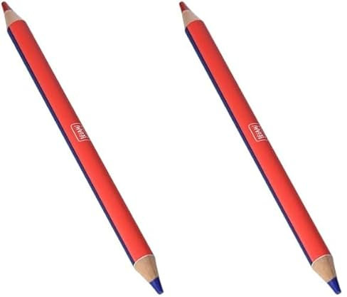 LEGAMI - Jumbo Buntstift 2 Farben, Rot & Blau, 1 x 17,5 cm, drehen Sie den Bleistift auf sich selbst zum Wechseln von Rot zu Blau, zum Schreiben, Zeichnen und Färben, präzise Strichstärke