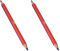 LEGAMI - Jumbo Buntstift 2 Farben, Rot & Blau, 1 x 17,5 cm, drehen Sie den Bleistift auf sich selbst zum Wechseln von Rot zu Blau, zum Schreiben, Zeichnen und Färben, präzise Strichstärke