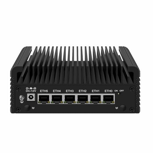 PcZinophyte 6 LAN 2,5G Firewall-Router Verbesserter N150 i226-V Lüfterloser Mini-PC DDR5 2xNVMe 1xSATA3.0 Typ-C Proxmox