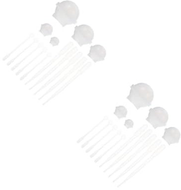 LALAFINA 2 Sets DIY Resin Molds Spherical Silicone Molds for Craft Decorative Sphere Round