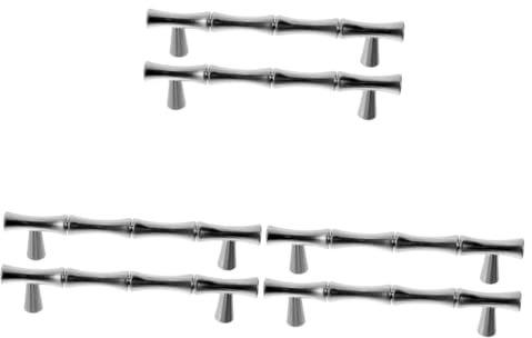 HOMSFOU 3 Sätze Ziehgriff Pull up Grips Schubladengriffe Türgriffe Cabinet Knobs Tasche Innentürknauf Mit Schloss Schrankgriffe Aus Metall Möbel Zieht Zinklegierung Silver 2 Stück * 3