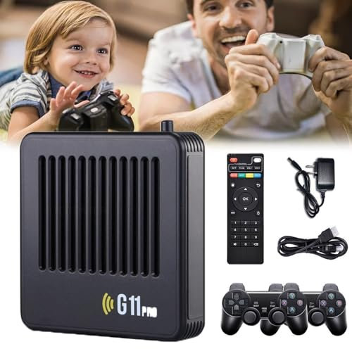 Retrowave G11 Pro, 256GB 60000+ Games Retro Console Supports 40+ Emulators, Retrowave G11 Pro 4k 100000, Plug & Play Video Games with 2 Wireless Dual Controllers (256GB)