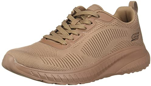 Skechers Damen Bobs Squad Chaos, Face-Off-Sneaker, Hautfarben
