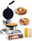 pealiritansemen Gaufrier Rotatif Électrique 1200 W,Gaufrier Professionnel avec Bouteille Souple - Contrôle Thermostatique,Chauffage Rapide pour Restaurants Universitaires,Glaciers Et Usage Domestique