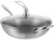 Alipis Sartén Wok Inoxidable Antiadherente y Ligero para Cocinas de Gas y Eléctricas para Freír y Saltear